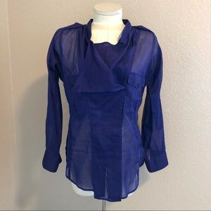 Isabel Marant Étoile purple sheer top